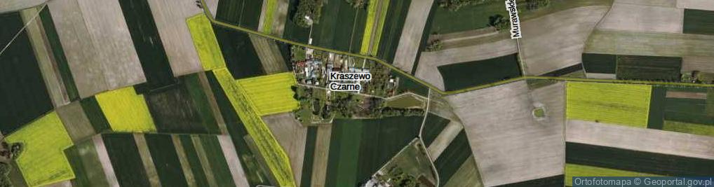 Zdjęcie satelitarne Kraszewo Czarne ul.